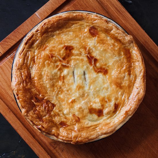 Chicken, Mushroom, and Spinach Pie