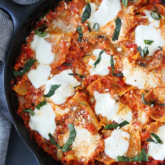 Easy Skillet Vegetable Lasagna