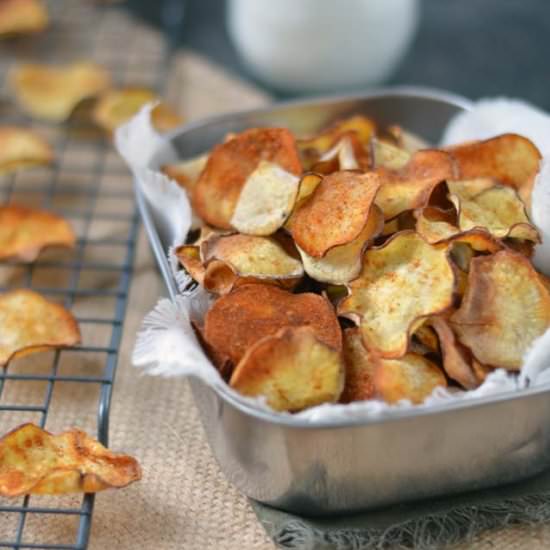 Potato Chips Baked in the Oven