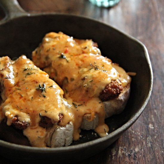 Stuffed Welsh Rarebit