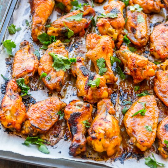 Sticky Thai Chicken Wings