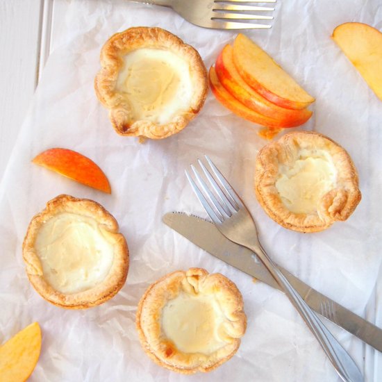 Egg Tarts in Puff Pastry Crusts