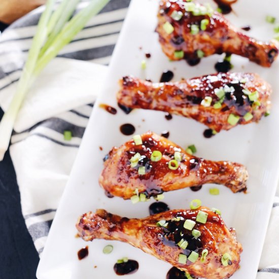 Balsamic Glazed Chicken Drumsticks