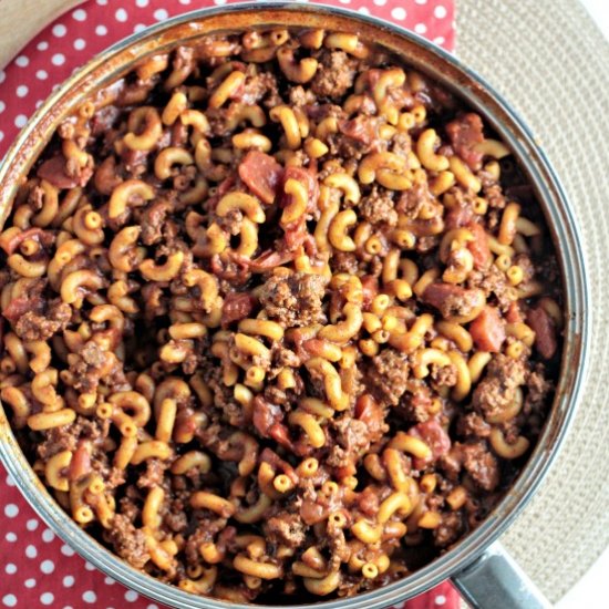 Homemade Hamburger Helper Chili Mac