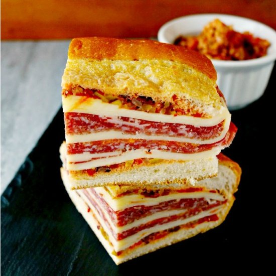 Overnight Muffaletta Sandwich