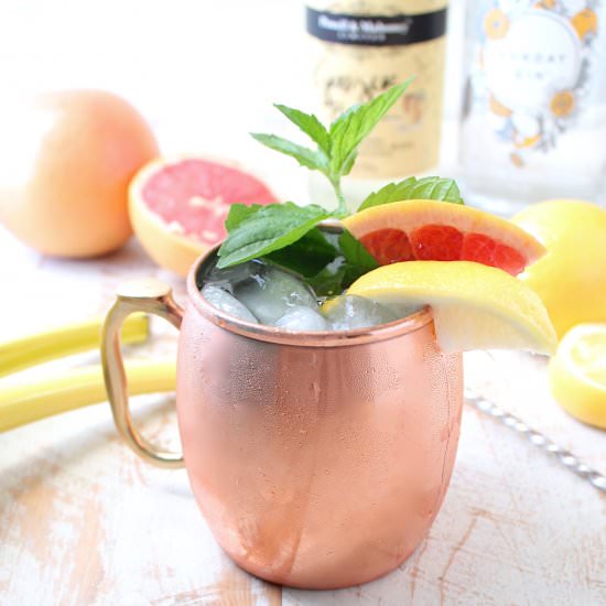 Sparkling Grapefruit Gin Mule