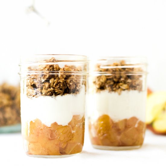 Apple Crisp Breakfast Parfaits