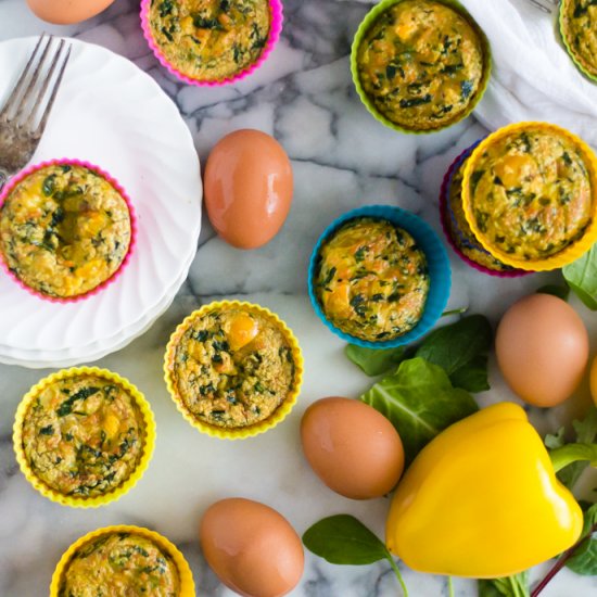 Healthy Veggie-Loaded Egg Cups