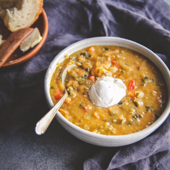 Healthy Lentil Slower cooker Soup