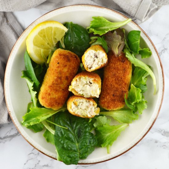 Chicken croquettes with ricotta