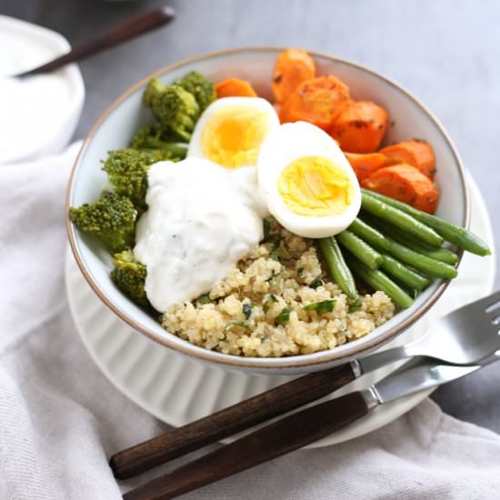 Veggie quinoa bowl