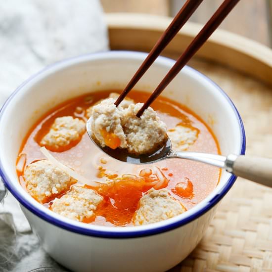 Tomato Meatball Soup