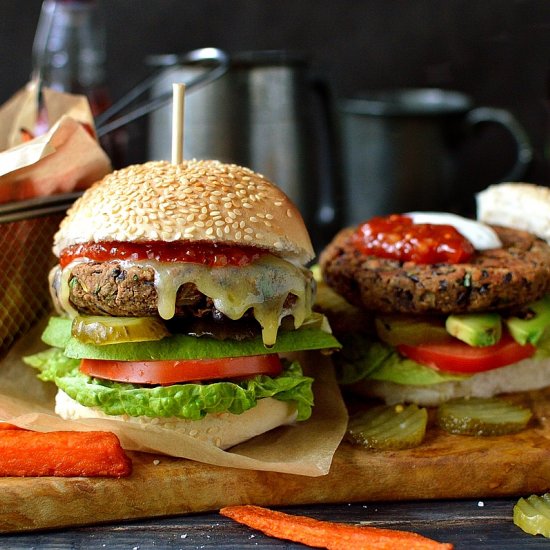 Vegetarian Black Bean Burgers