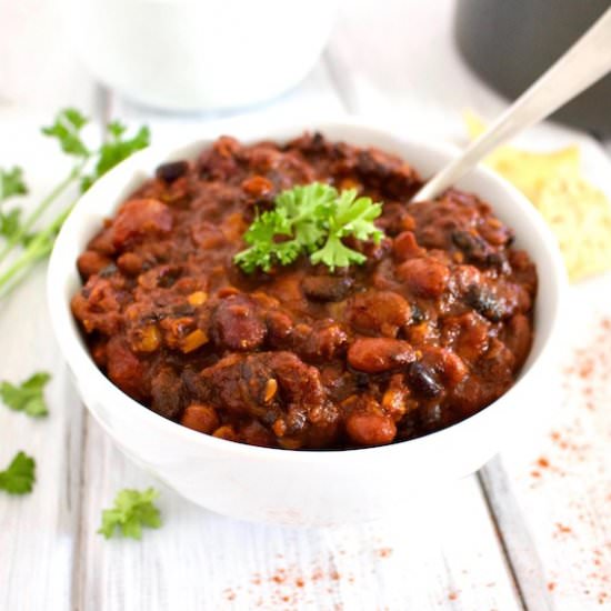 One-Pot Mixed Bean Chili