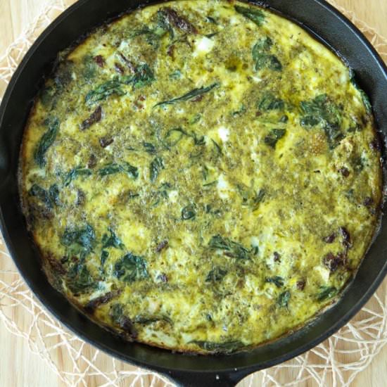 Chicken Pesto Frittata