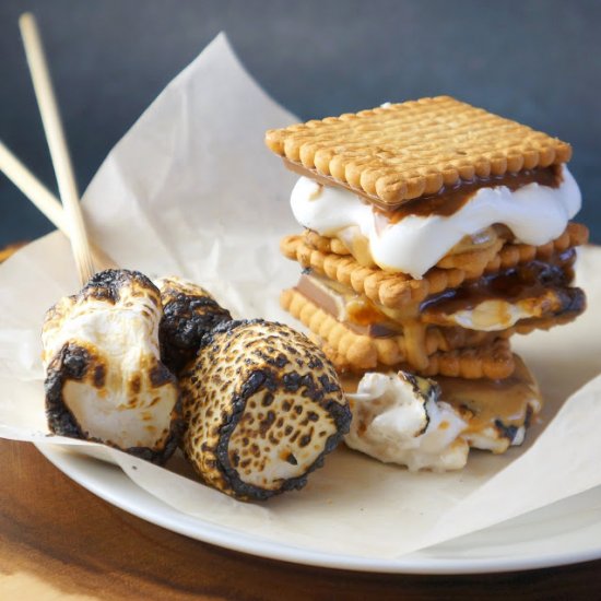 Vegetarian Friendly PB&J Smores