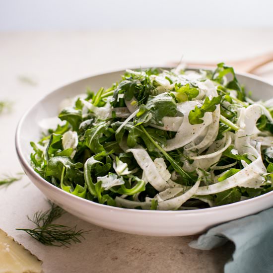 Baby Arugula & Fennel Salad