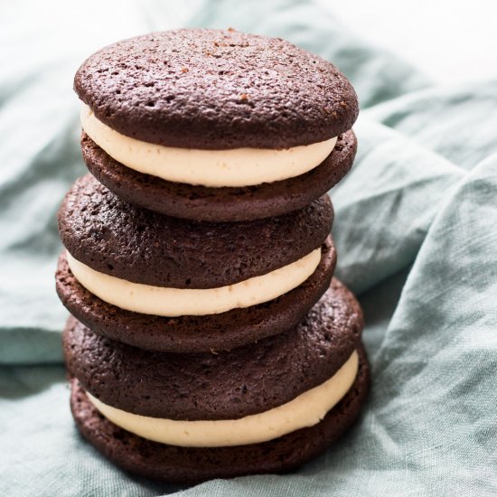 Bailey’s Chocolate Whoopie Pies