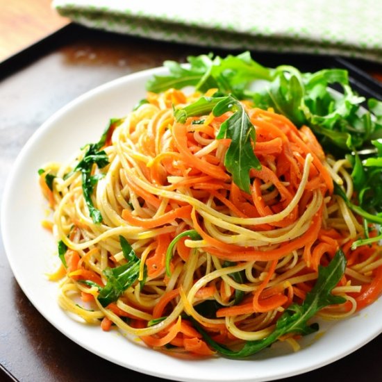 Spiralized Carrot Wholewheat Noodle