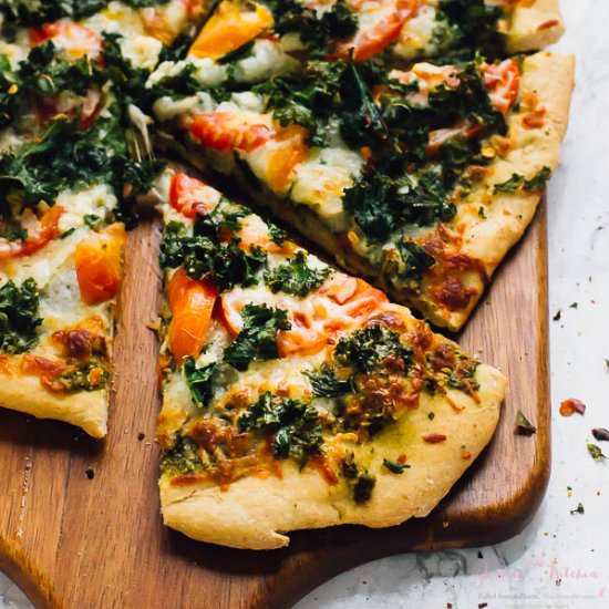 Kale Pesto Pizza