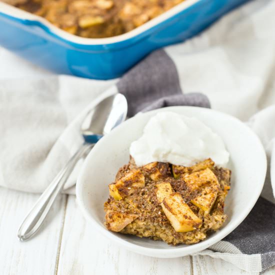 Apple Cinnamon Baked Oatmeal