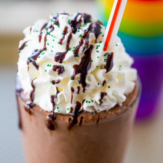 Shamrock Chocolate Chip Frappe