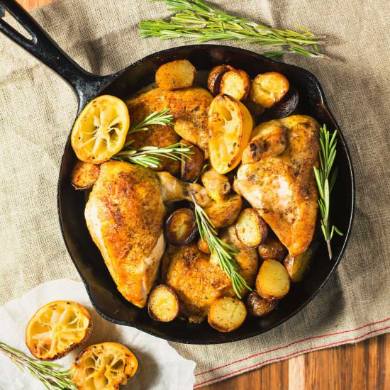 lemon rosemary roast chicken