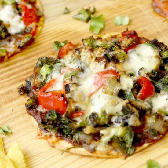 Mexican Veggie Tostadas