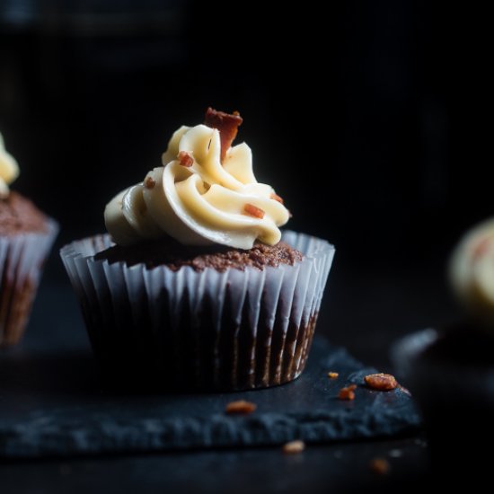 Gluten Free Bacon Beer Cupcakes