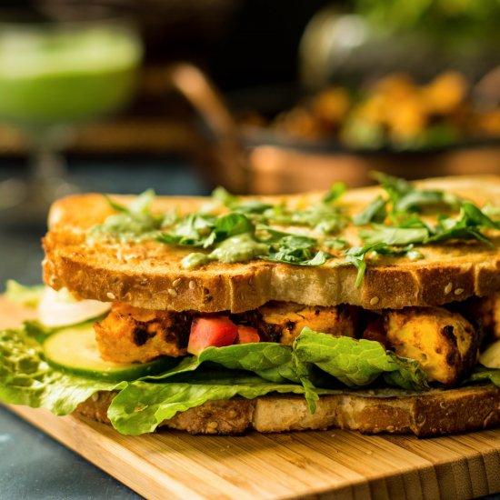 Tandoori Sweet Potato Sandwich