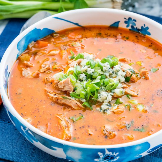 Buffalo Chicken Wing Soup