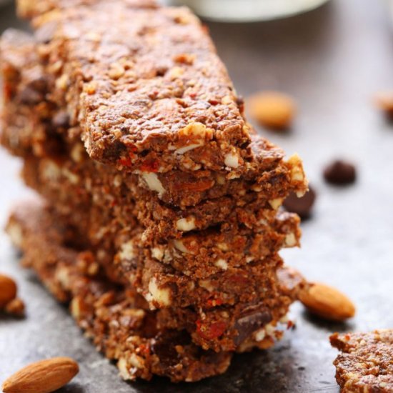 Dark Chocolate & Almond Energy Bars