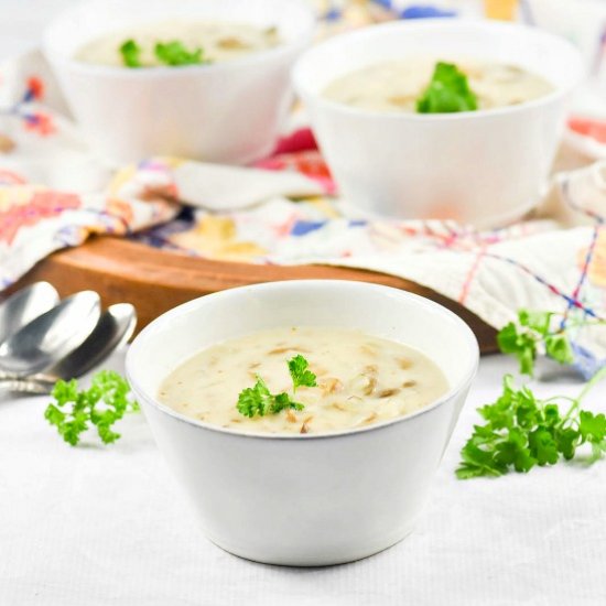 Homemade Cream of Mushroom Soup