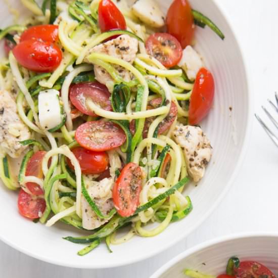 Caprese Zoodle Bowls