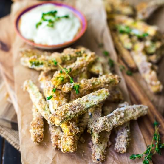 Oven Baked Zucchini Fries