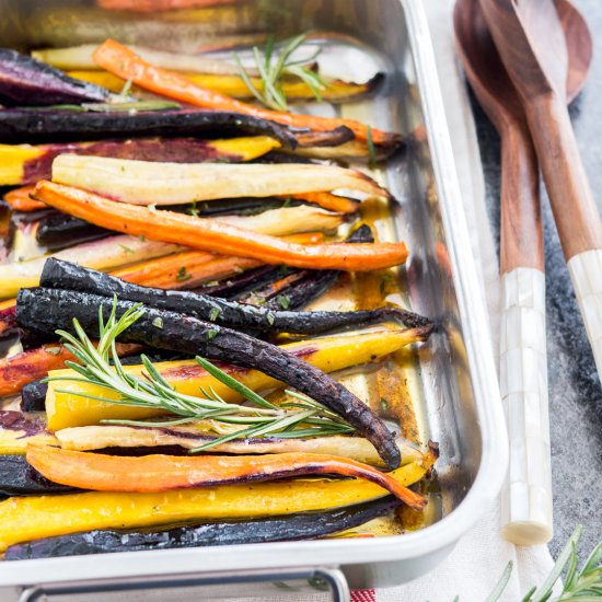 Roasted Rainbow Carrots