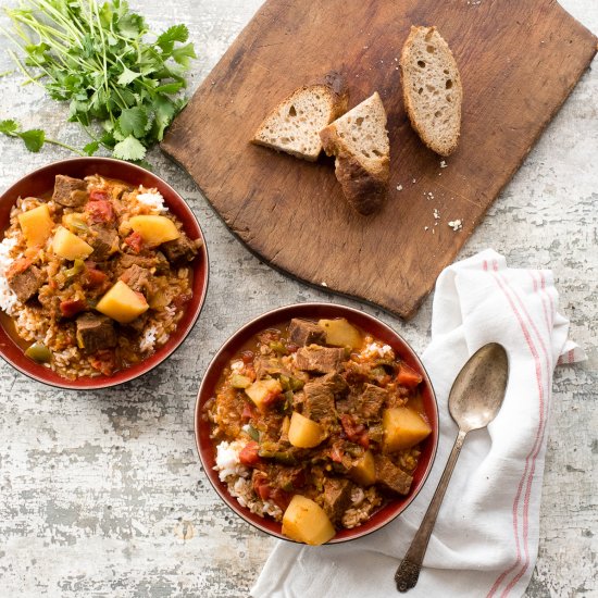 Instant Pot Cuban Beef Stew