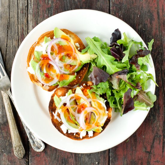 Sweet Chile Bagel Bruschetta