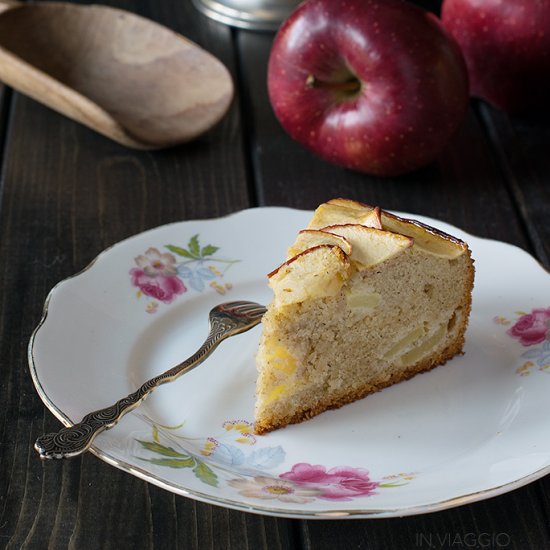 Buckwheat Apple Cake with Almonds