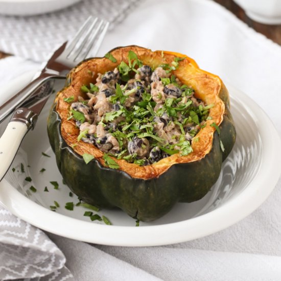 Acorn Squash Burrito Bowls