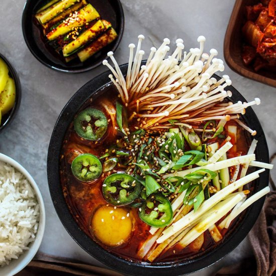 Tofu Kimchi Stew (Soondubu Jjigae)