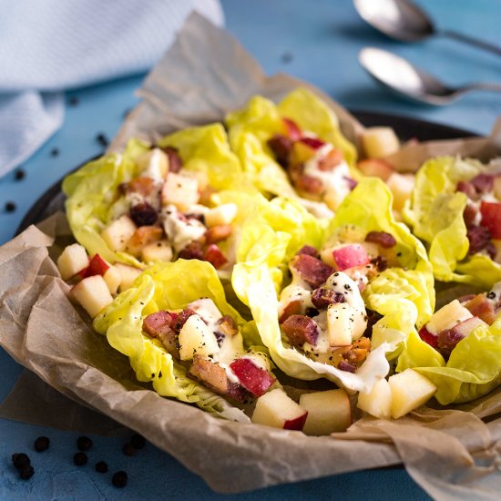 Bacon Apple Lettuce Wraps