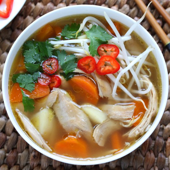 Asian-Spiced Chicken Vegetable Soup