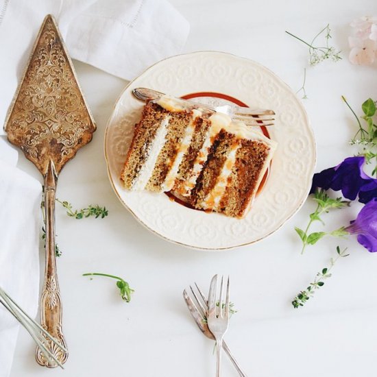 Banana & Salted Butterscotch Cake