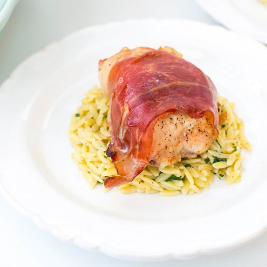 Prosciutto Wrapped Stuffed Chicken