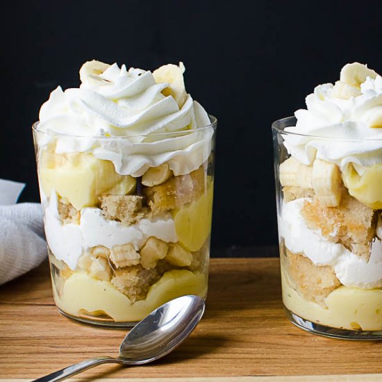 Banana Cream Rum Parfaits