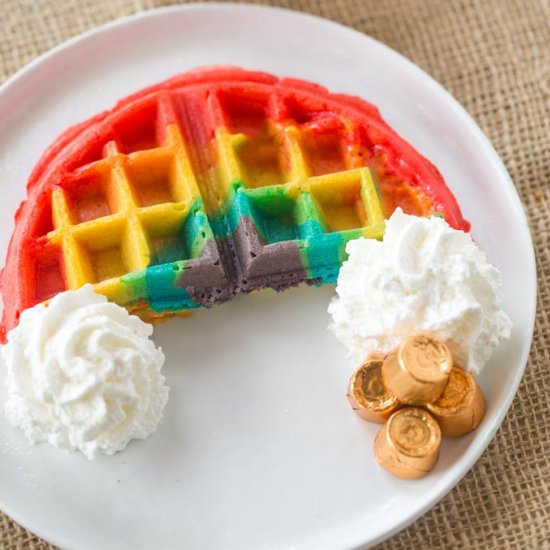 Belgian Rainbow Waffles