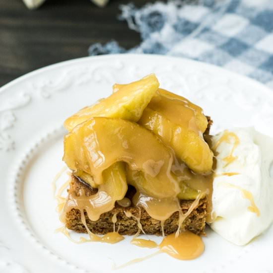 Blondies with Buttered Apples