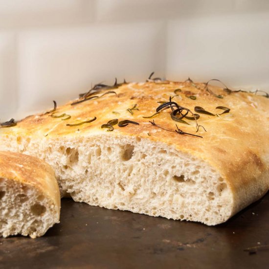 Sourdough Focaccia with Salt