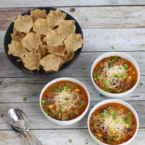 Instant Pot Buffalo Chicken Chili